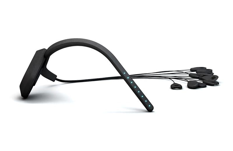 Unicorn Hybrid Black from the side, with its electrode leads