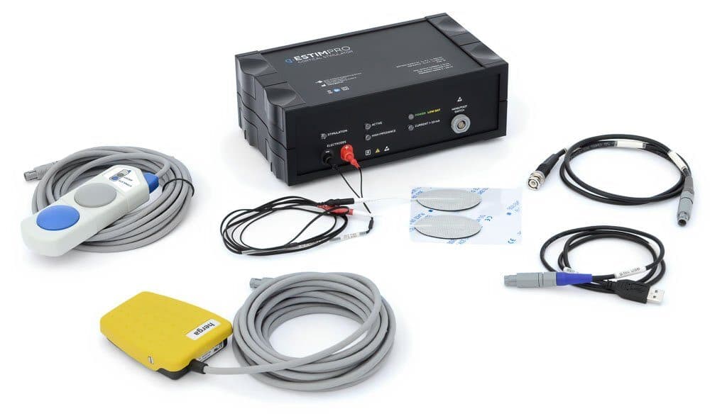 g.ESTIM PRO with hand switch, foot switch and cables