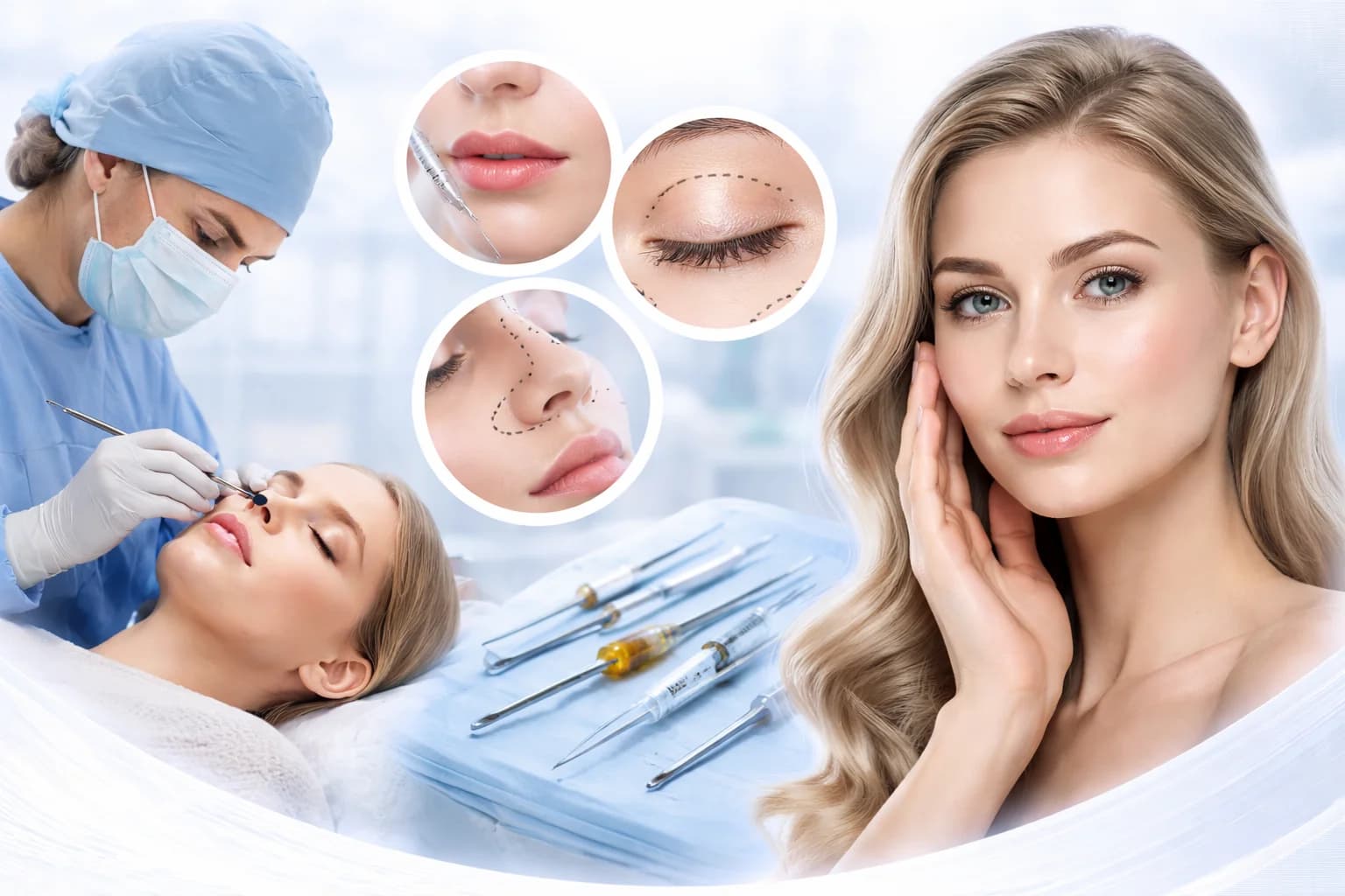 Plastic, aesthetic and reconstructive surgery · Illustrative application image